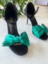 Ribbon Bows Decor Buckle Straps Heels